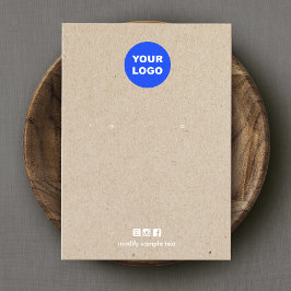 Voeg Logo Tan Kraft-Kaart voor zwart beeldscherm t Visitekaartje