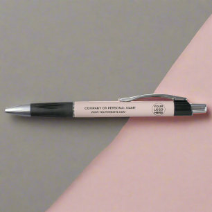 Voeg Logo & Tekst l Promotionele Blush Roze Brande Pen