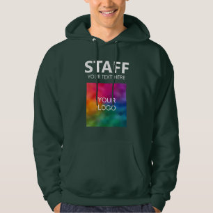 Voeg Logo tekstpersoneel bemanningslid Mannen bos Hoodie