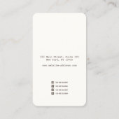 Voeg Logo Terracotta Waterverf Stud Earring toe Visitekaartje (Achterkant)