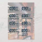 Voeg logo toe aan menu voor bar-voetbalwedstrijd (Achterkant)