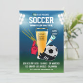 Voeg logo toe aan menu voor bar-voetbalwedstrijd (Staand voorkant)