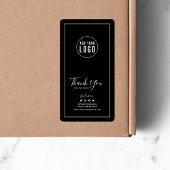 Voeg Logo toe Dank u de Sticker van de Verpakking 