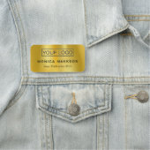 Voeg logo voornaam toe Gold name tag (In situ)