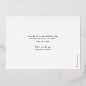 Voeg Logo vun groene blauwe kaarsen toe aan de zak Folie Uitnodiging (Achterkant)