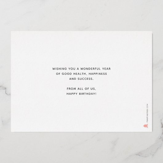 Voeg Logo vun groene blauwe kaarsen toe aan de zak Folie Uitnodiging (Achterkant)