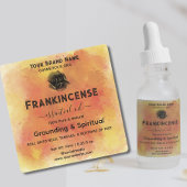 Voeg Logo Waterverf etherische olie fles Labels