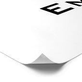 Voeg Logo Waterverf Floral toe |Groen Vrolijk Kers Poster (Hoek)