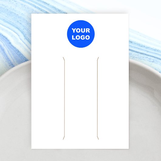 Voeg Logo White Hair Clip Display toe Visitekaartje