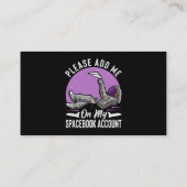 Voeg me toe aan mijn Facebook-account Funny Astron Visitekaartje (Achterkant)