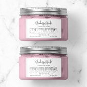 Voeg merk moderne script minimalistische ingrediën etiket