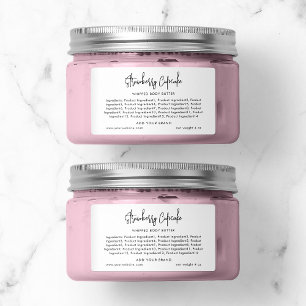 Voeg merk moderne script minimalistische ingrediën etiket