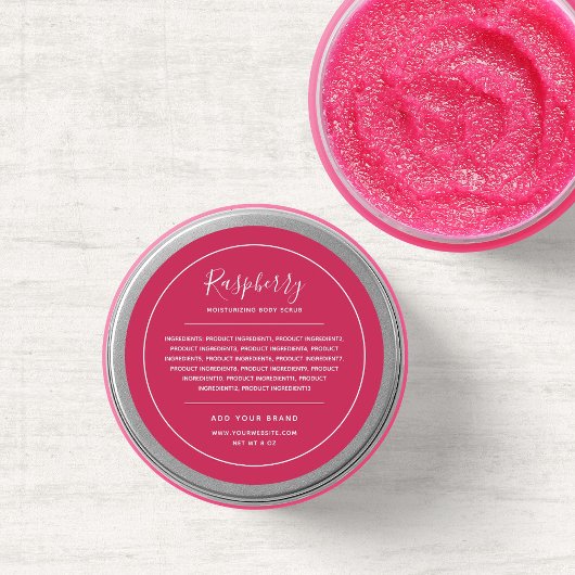 Voeg merk Witte Grens Editable Kleuringrediënten t Ronde Sticker