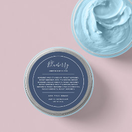 Voeg merk Witte Grens Editable Kleuringrediënten t Ronde Sticker