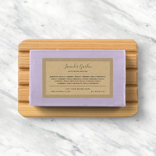 Voeg merkkalligrafie-ingrediënten Kraft Labels toe