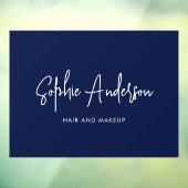 Voeg Merknaam Toe Trendy Moderne Script Aangepaste Raamsticker (Vel 3)