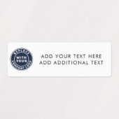 Voeg Modern Eenvoudig Zakelijk Logo Toe Labels (Design 1)