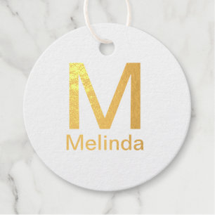 Voeg monogram eenvoudige minimale tekst naam detai bedankjes labels