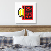 Voeg munt in om te spelen canvas afdruk (Insitu (Slaapkamer))