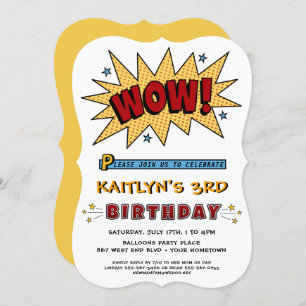 Voeg Naam 3RD of om het even welke Uitnodiging van