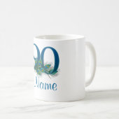 Voeg naam 90th Birthday toe Koffiemok (Voorkant rechts)