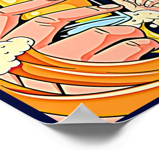 Voeg NAAM Details Gefeliciteerd Verjaardag Bier Poster (Hoek)