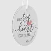 Voeg naam en jaar toe, persoonlijk aangepast. Het  Ornament (voorkant)