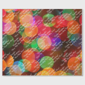 Voeg Naam en Uw Berichtendag van de Blij toe Cadeaupapier (Vlak)