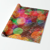 Voeg Naam en Uw Berichtendag van de Blij toe Cadeaupapier (Uitgerold)