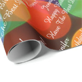 Voeg Naam en Uw Berichtendag van de Blij toe Cadeaupapier (Rol Hoek)