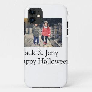 voeg naam foto tekst Halloween kinder meisje jonge Case-Mate iPhone Case