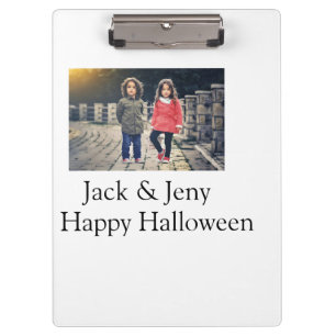 voeg naam foto tekst Halloween kinder meisje jonge Klembord