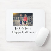 voeg naam foto tekst Halloween kinder meisje jonge Muismat (Met muis)