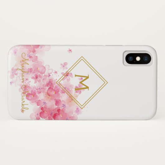 Voeg naam Gepersonaliseerde Moderne Eenvoudige Sto Case-Mate iPhone Case (Achterkant (horizontaal))