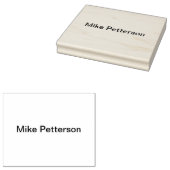 Voeg naam haar titel aangepaste sjabloon eenvoudig rubberstempel (Gestempeld)