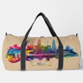 Voeg naam, Initialen, verfgitaar toe met City Skyl Plunjezak (Voorkant)