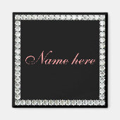 Voeg naam-klantgerichte diamant toe magneet (Voorkant)