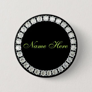 Voeg naam-klantgerichte diamant toe ronde button 5,7 cm