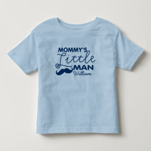 Voeg Naam mama's kleine Man toe Kinder Shirts