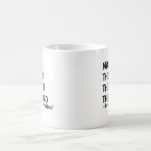 Voeg Naam MAN MYTH LEGEND toe tijdens de lunch! Koffiemok (Center)