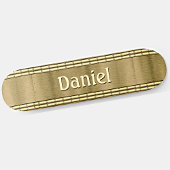 Voeg Naam of Initialen geborsteld metaal bruin Sch Persoonlijk Skateboard