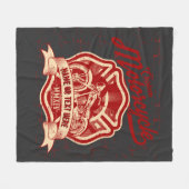 Voeg Naam of Tekst aangepaste motorfietsgrunge toe Fleece Deken (Voorkant (Horizontaal))