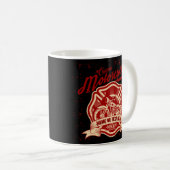 Voeg Naam of Tekst aangepaste motorfietsgrunge toe Koffiemok (Voorkant rechts)