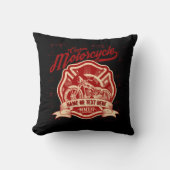 Voeg Naam of Tekst aangepaste motorfietsgrunge toe Kussen (Voorkant)