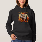 Voeg naam of tekst toe, draak met herfstbladeren hoodie (Voorkant)