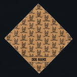 Voeg naam of tekst toe, Duits Shepherd Black op Br Bandana<br><div class="desc">Voeg de naam van je hond toe,  op deze geweldige kom met de Duitse herders helemaal rond.</div>