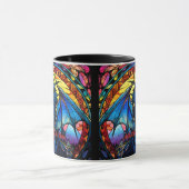 Voeg naam of tekst toe, Glas in lood Dragon Mok (Midden)