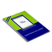 Voeg naam strepen blauw en groen toe notitieboek (Rechterzijde)