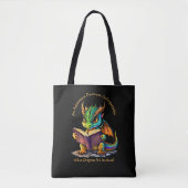 Voeg naam tekst, avontuur onvergetelijk, draken tote bag (Voorkant)