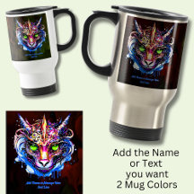 Voeg naam tekst, blauw roze fantasie draak groene 